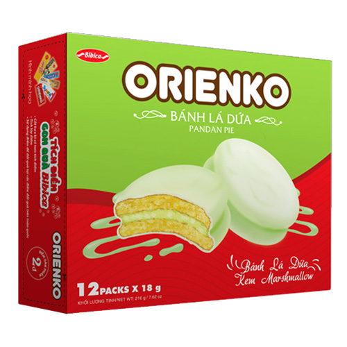 Bánh Lá Dứa Orienko 216 gam 