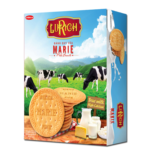 Bánh Lurich Marie sữa Hộp giấy 270 gam