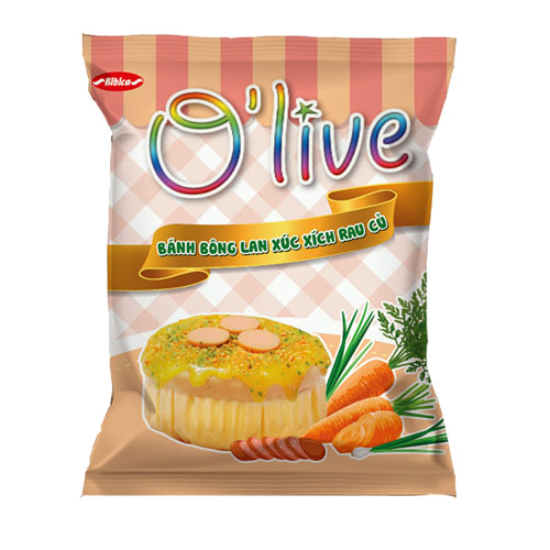 Bánh Bông Lan Xúc xích Rau củ Olive 35 gam (Miền Bắc)