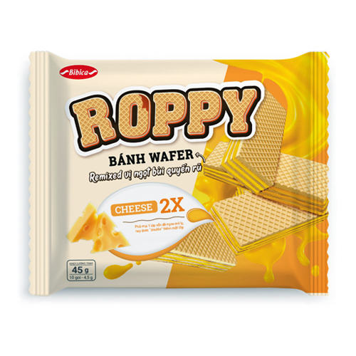Bánh kem xốp Roppy Phô Mai X2 45 gam