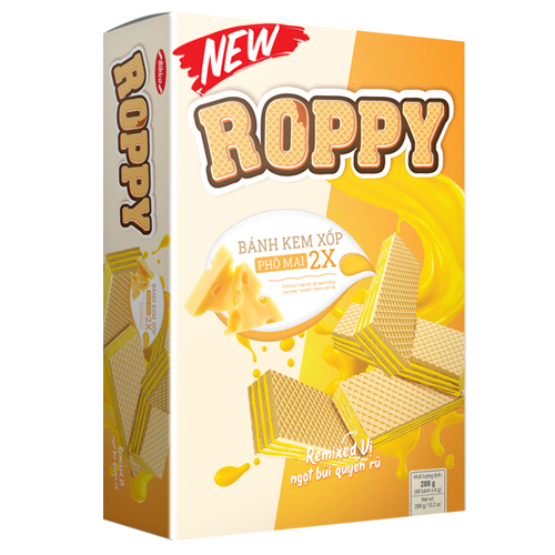 Bánh kem xốp Roppy Phô Mai x2 288 gam